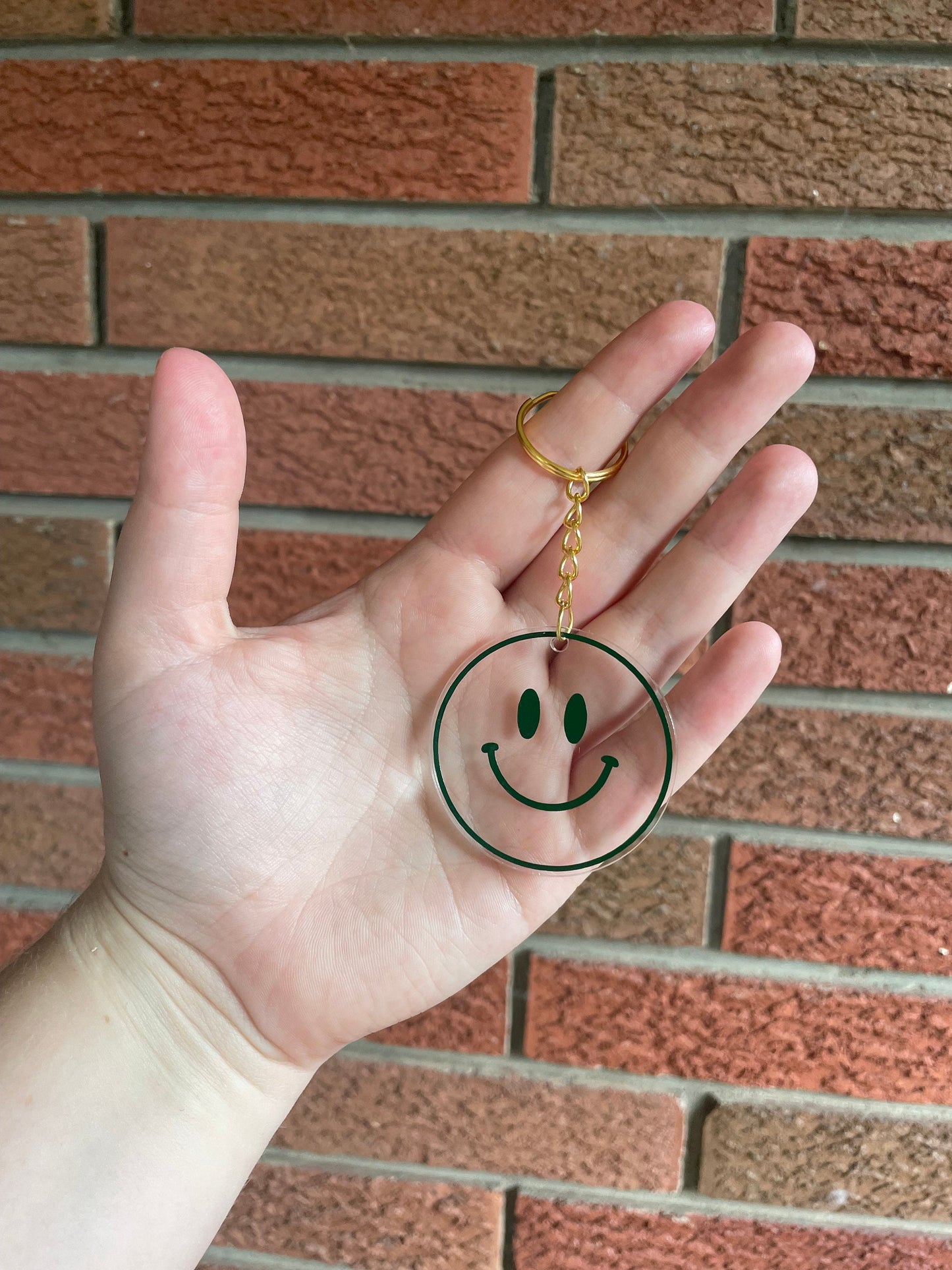 Acrylic smiley face keychain | Keyring | Happy keychain | Smiley keychain | Gift | Birthday Gift | Easter gift |