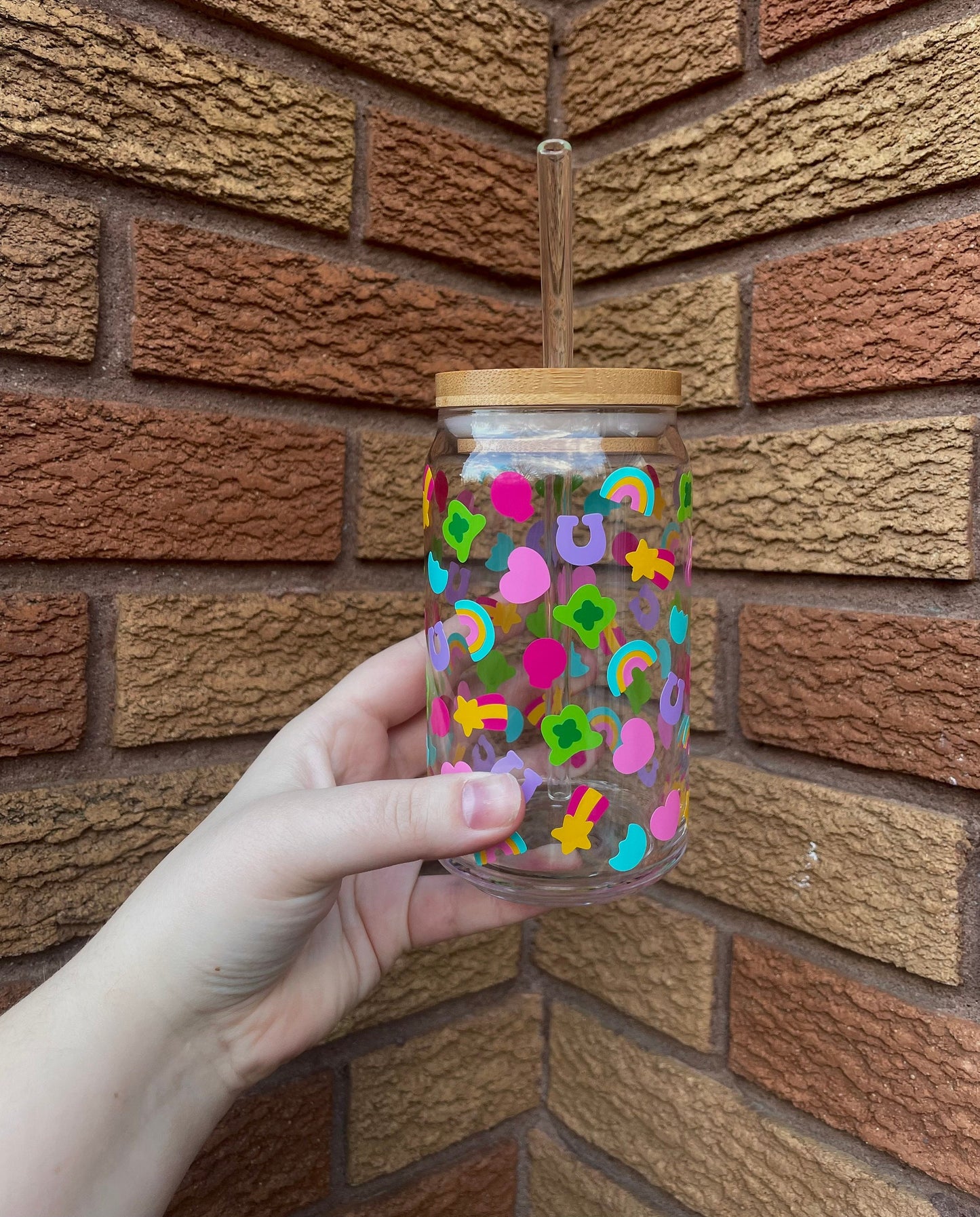 LUCKY CHARMS Libbey Can Glass 16 Oz | Iced Coffee Cup | Trendy Can Glass