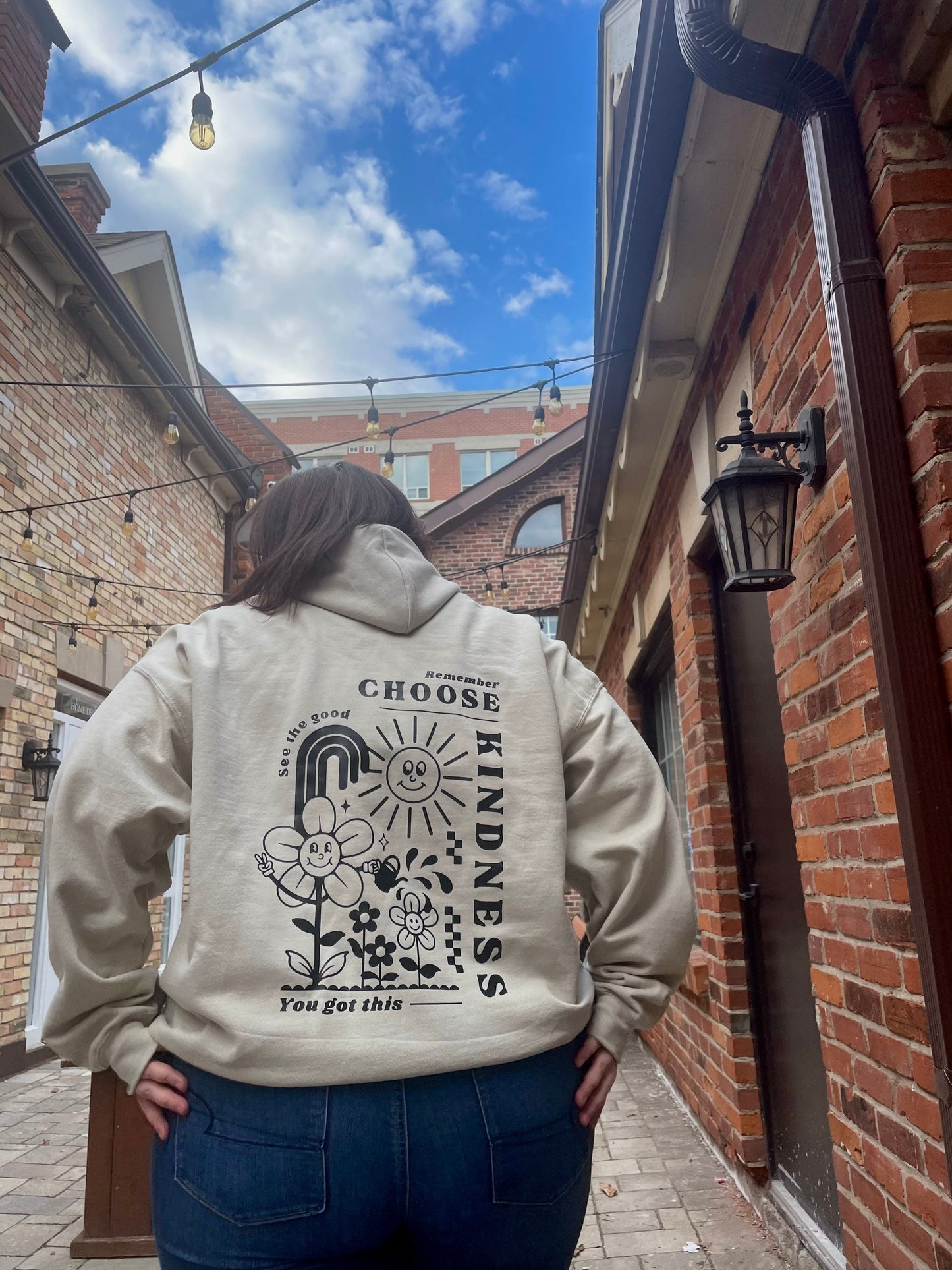 Choose Kindness Hooded Sweatshirt / Neutral hoodie / You got this hoodie