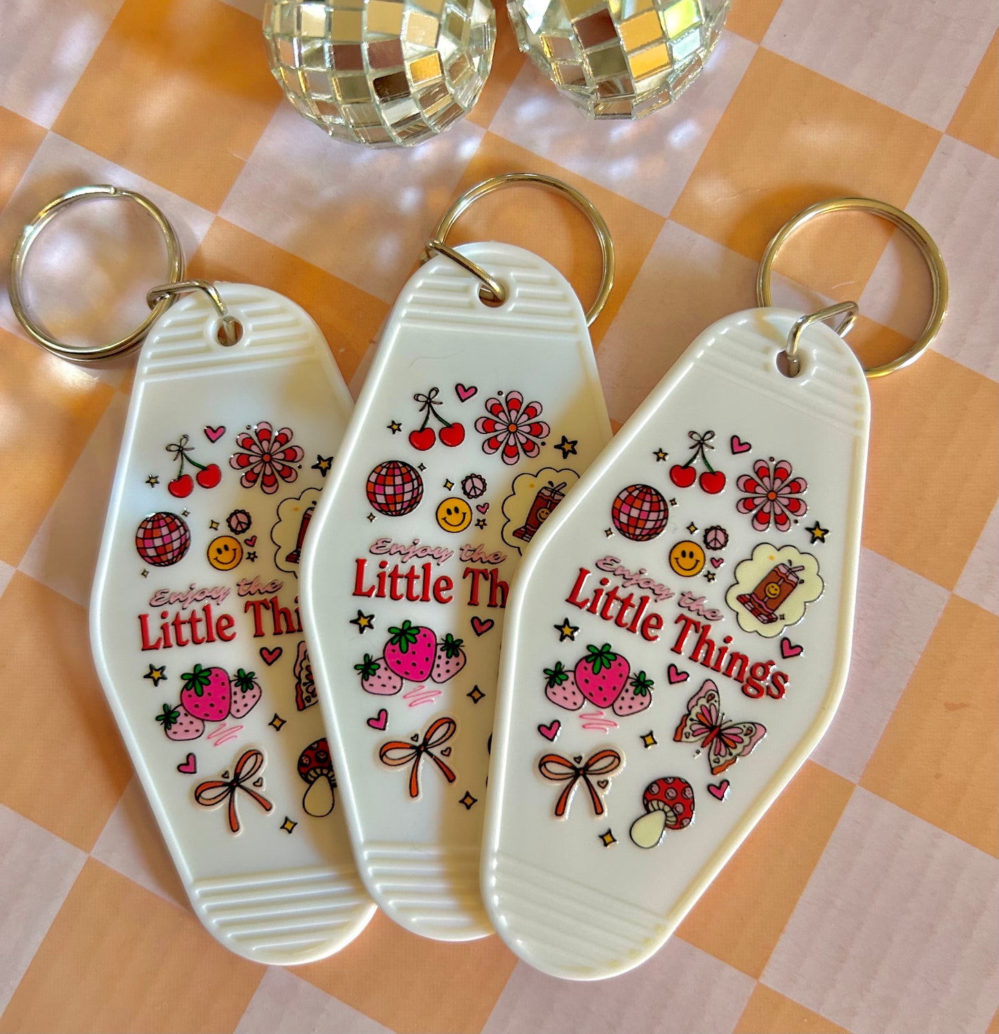 Enjoy the little things Keyring