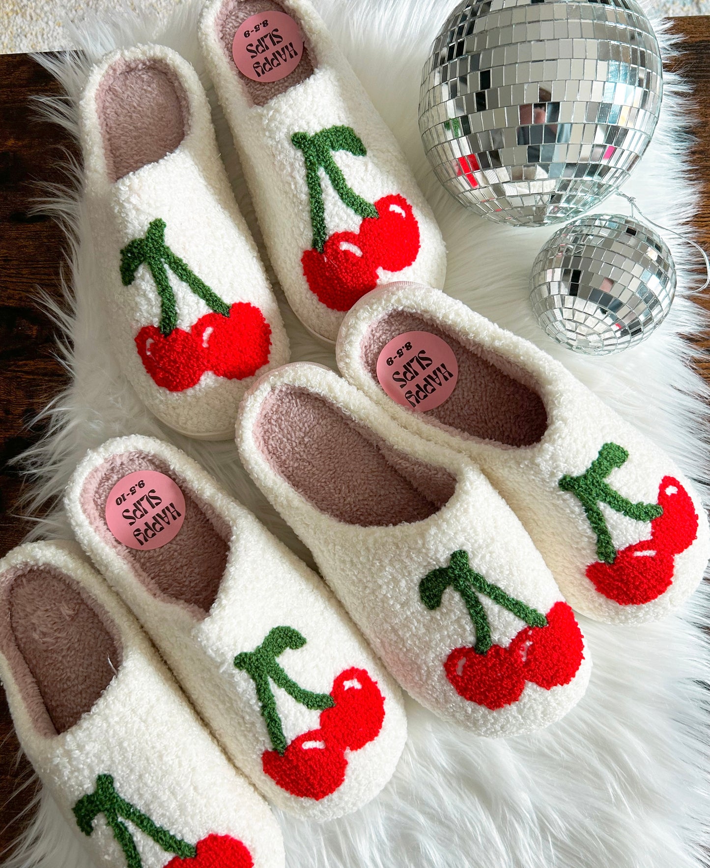 Cherry slippers