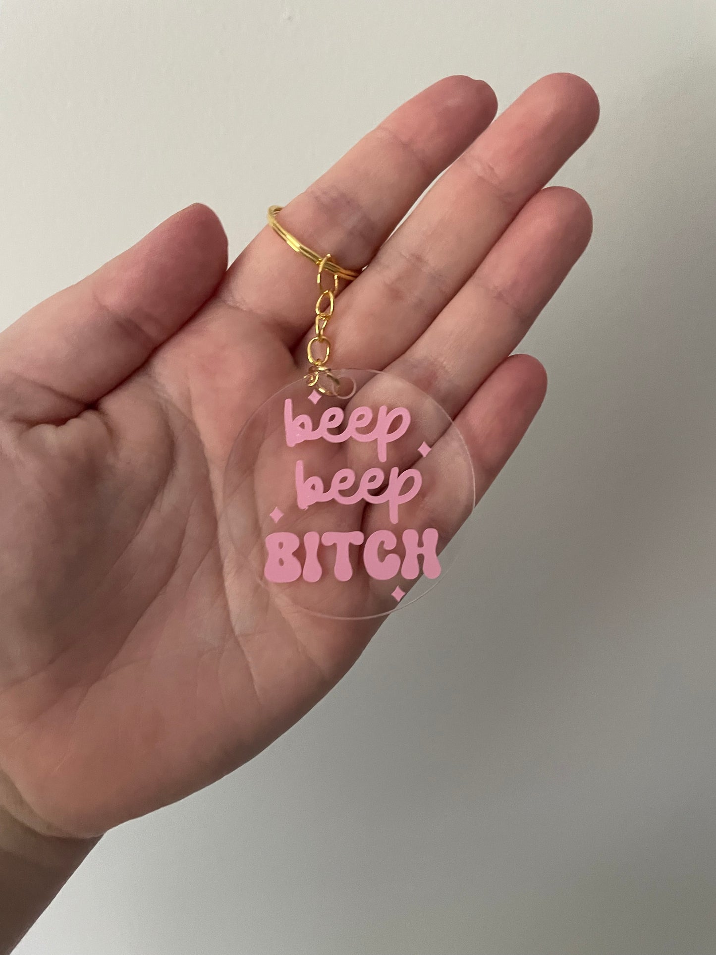 Beep Beep Bitch Keyring