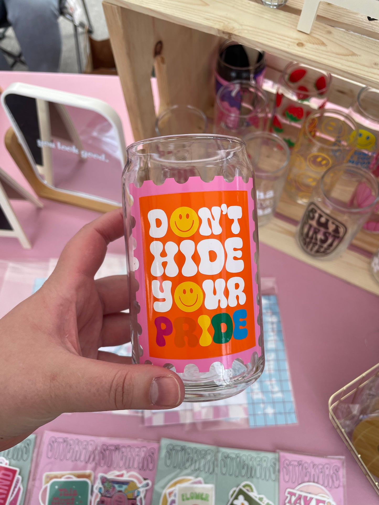 Pride Can Glass