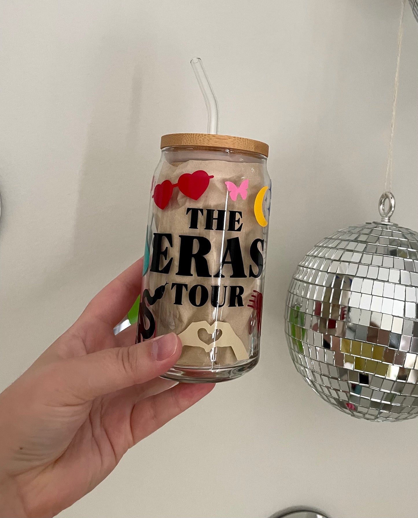 Taylor Swift Eras Tour Can Glass